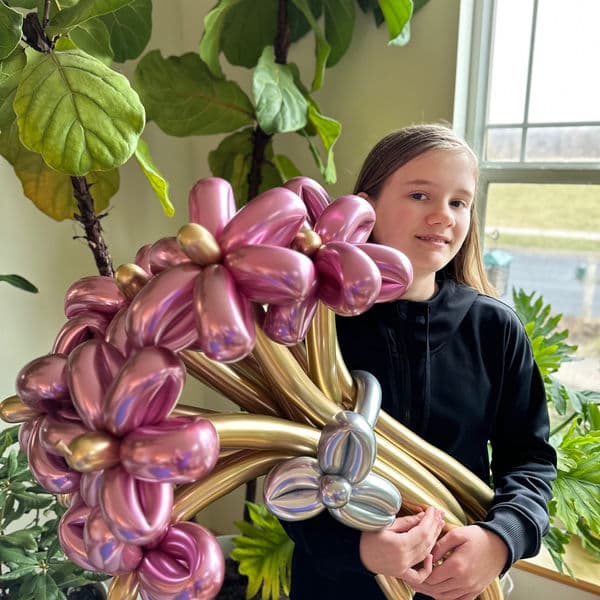 Colorful balloon bouquet