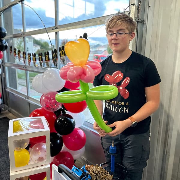 Balloon rose bouquet