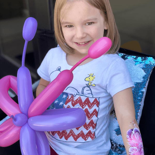 Balloon sculpture at a festival